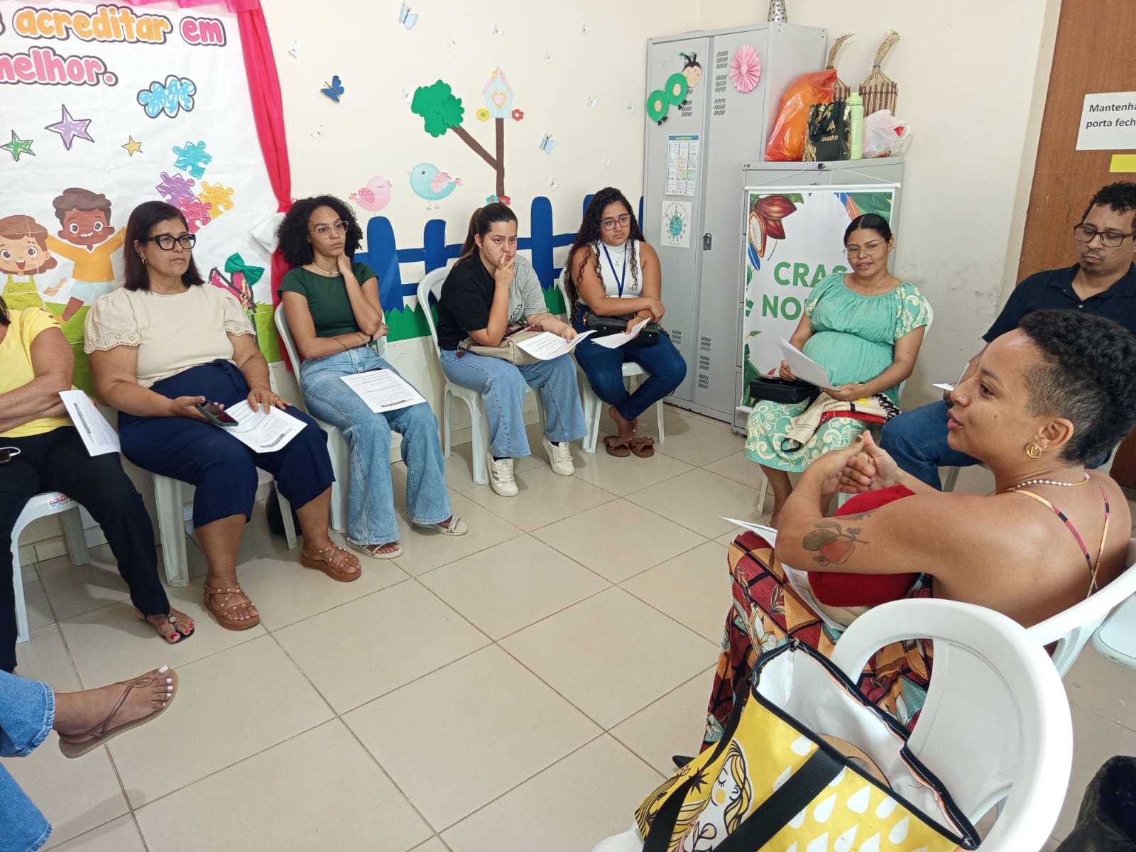 CRAS Norte promove roda de conversa e orienta gestantes sobre plano de parto