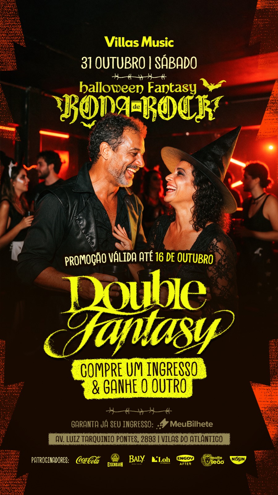 Halloween Fantasy Roda de Rock lança promoção “Double Fantasy” com dois ingressos pelo preço de um