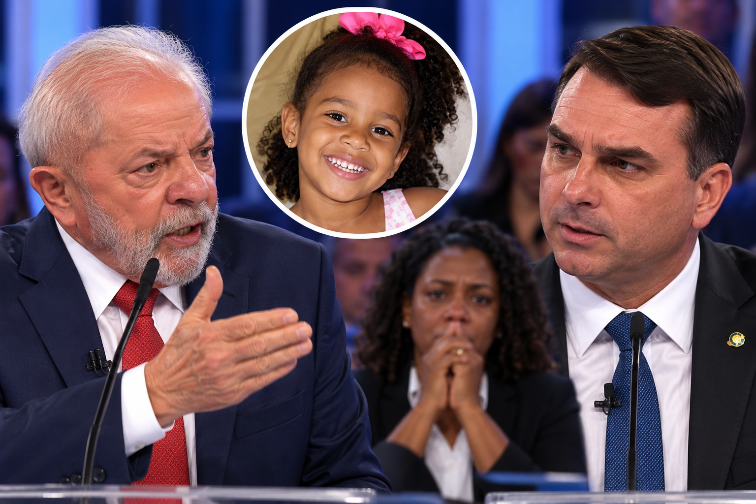 O caso da morte de Ana Clara, de 5 anos, ganhou destaque no debate presidencial da TV Globo, quando Lula questionou Flávio Bolsonaro por sua atuação na defesa de um policial militar acusado de envolvimento na morte da criança. A mãe da menina, presente na plateia, contestou a versão apresentada pelo candidato.